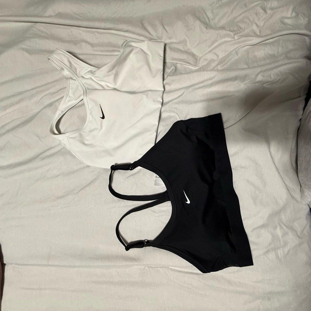 Nike Black and White Sports Bra Duo